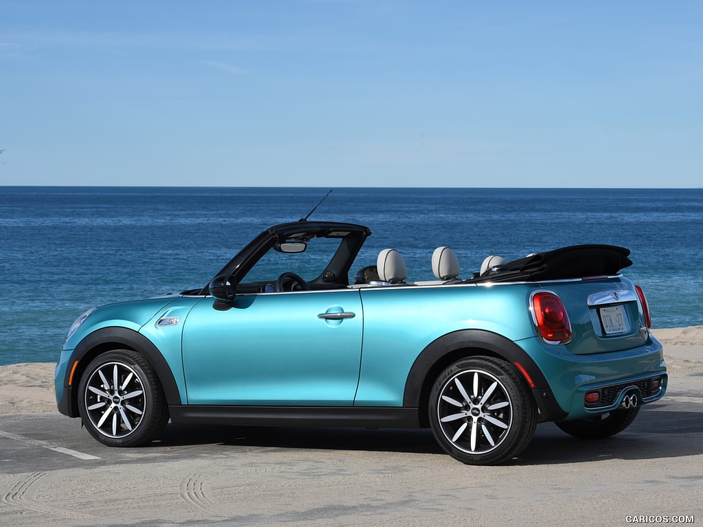 2016 MINI Cooper S Convertible (Color: Caribbean Aqua Metallic) - Side