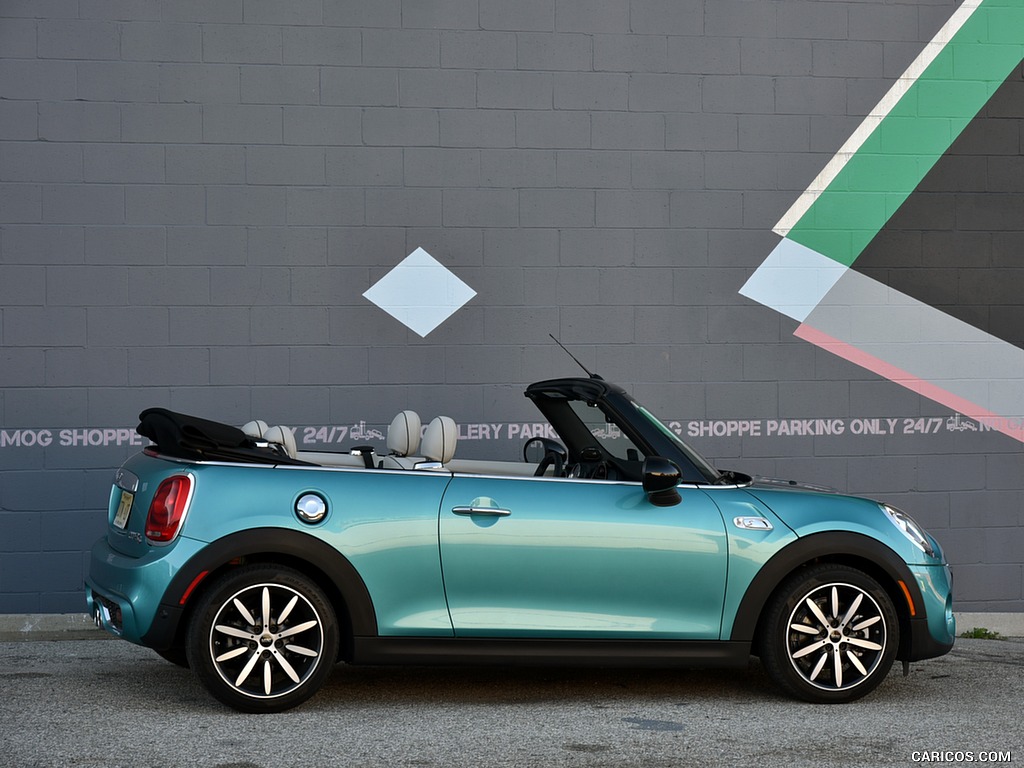 2016 MINI Cooper S Convertible (Color: Caribbean Aqua Metallic) - Side