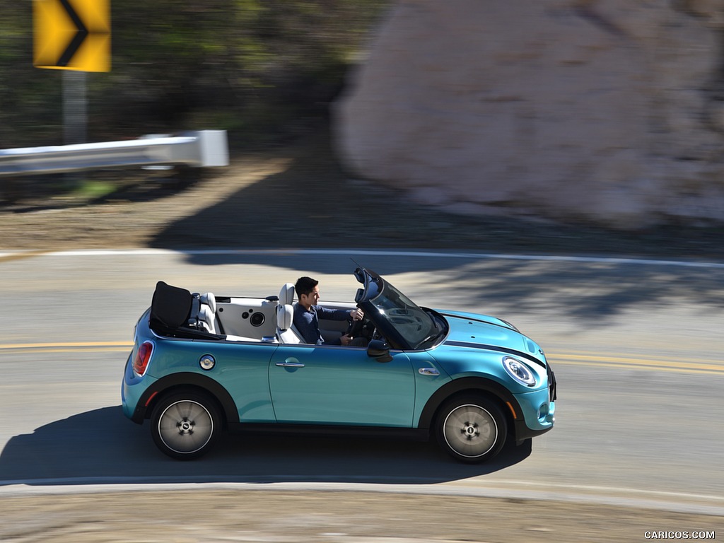 2016 MINI Cooper S Convertible (Color: Caribbean Aqua Metallic) - Top