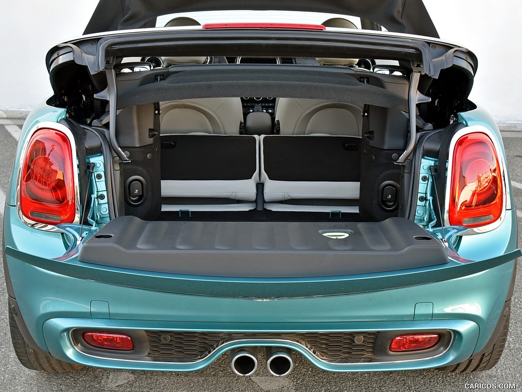 2016 MINI Cooper S Convertible (Color: Caribbean Aqua Metallic) - Trunk