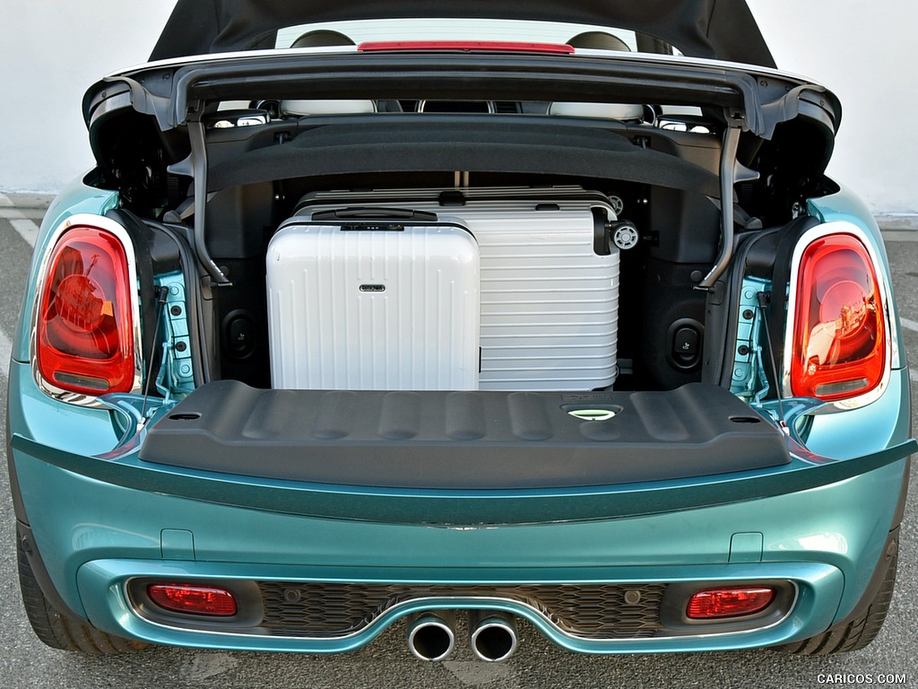 2016 MINI Cooper S Convertible (Color: Caribbean Aqua Metallic) - Trunk