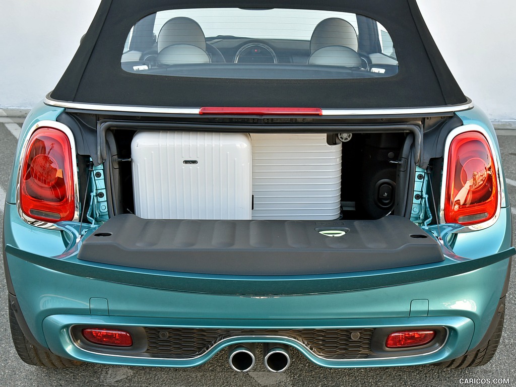 2016 MINI Cooper S Convertible (Color: Caribbean Aqua Metallic) - Trunk