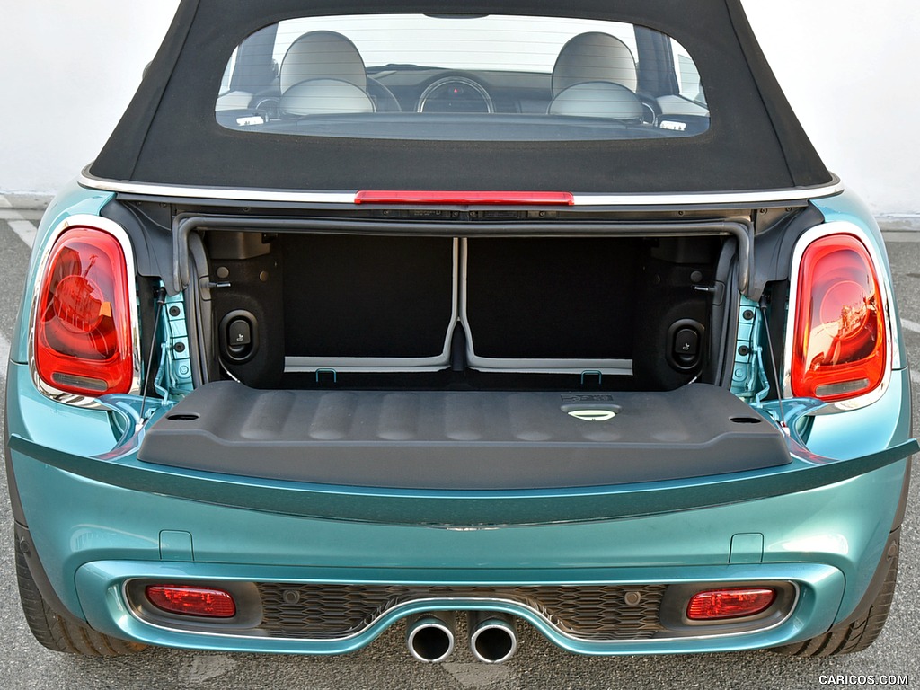 2016 MINI Cooper S Convertible (Color: Caribbean Aqua Metallic) - Trunk