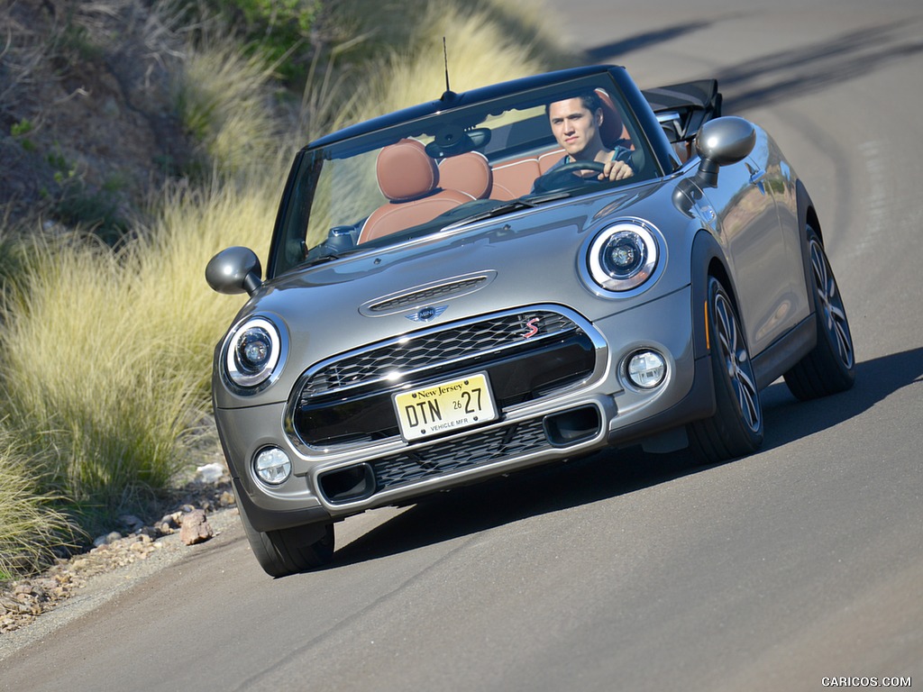 2016 MINI Cooper S Convertible (Color: Melting Silver Metallic) - Front