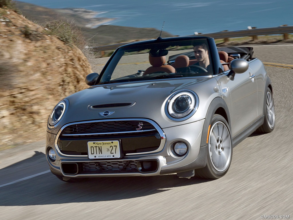 2016 MINI Cooper S Convertible (Color: Melting Silver Metallic) - Front