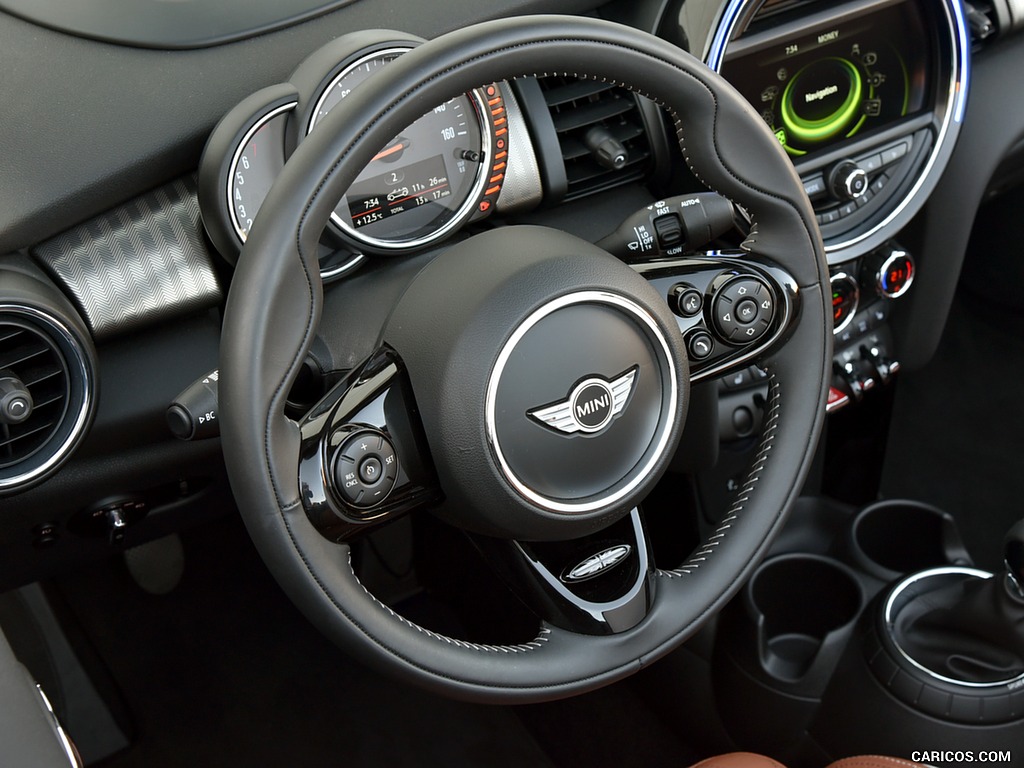 2016 MINI Cooper S Convertible (Color: Melting Silver Metallic) - Interior, Steering Wheel