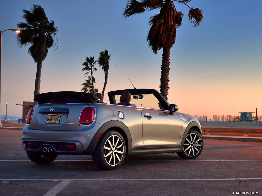 2016 MINI Cooper S Convertible (Color: Melting Silver Metallic) - Rear