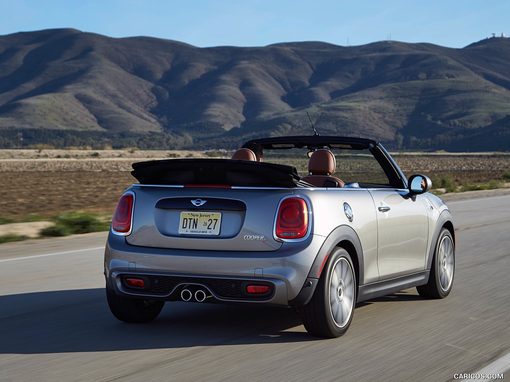 2016 MINI Cooper S Convertible (Color: Melting Silver Metallic) - Rear