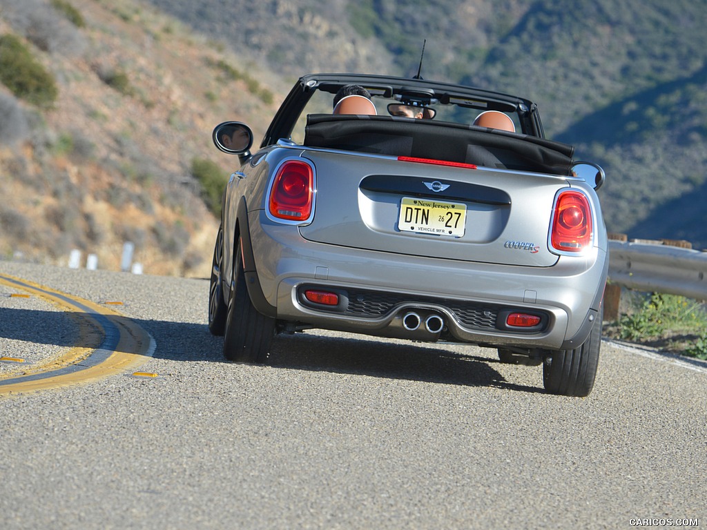 2016 MINI Cooper S Convertible (Color: Melting Silver Metallic) - Rear