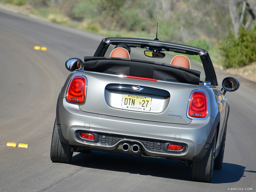 2016 MINI Cooper S Convertible (Color: Melting Silver Metallic) - Rear