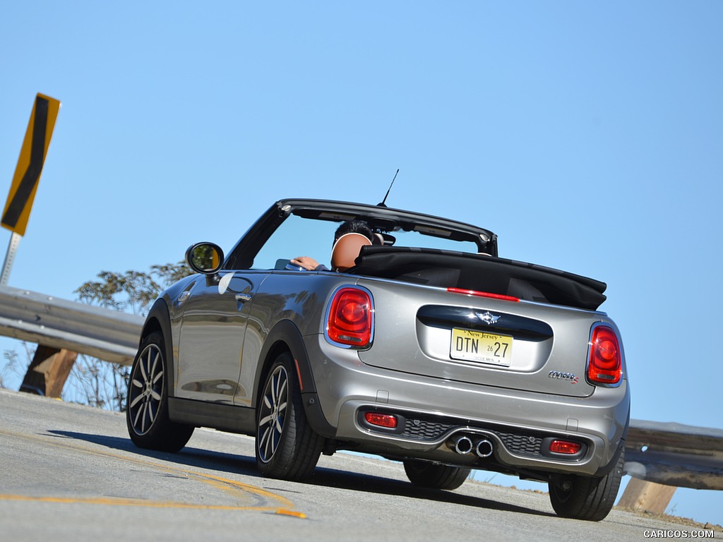 2016 MINI Cooper S Convertible (Color: Melting Silver Metallic) - Rear