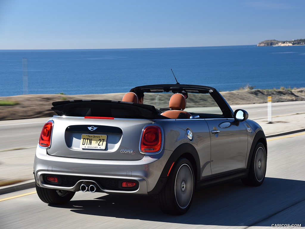 2016 MINI Cooper S Convertible (Color: Melting Silver Metallic) - Rear