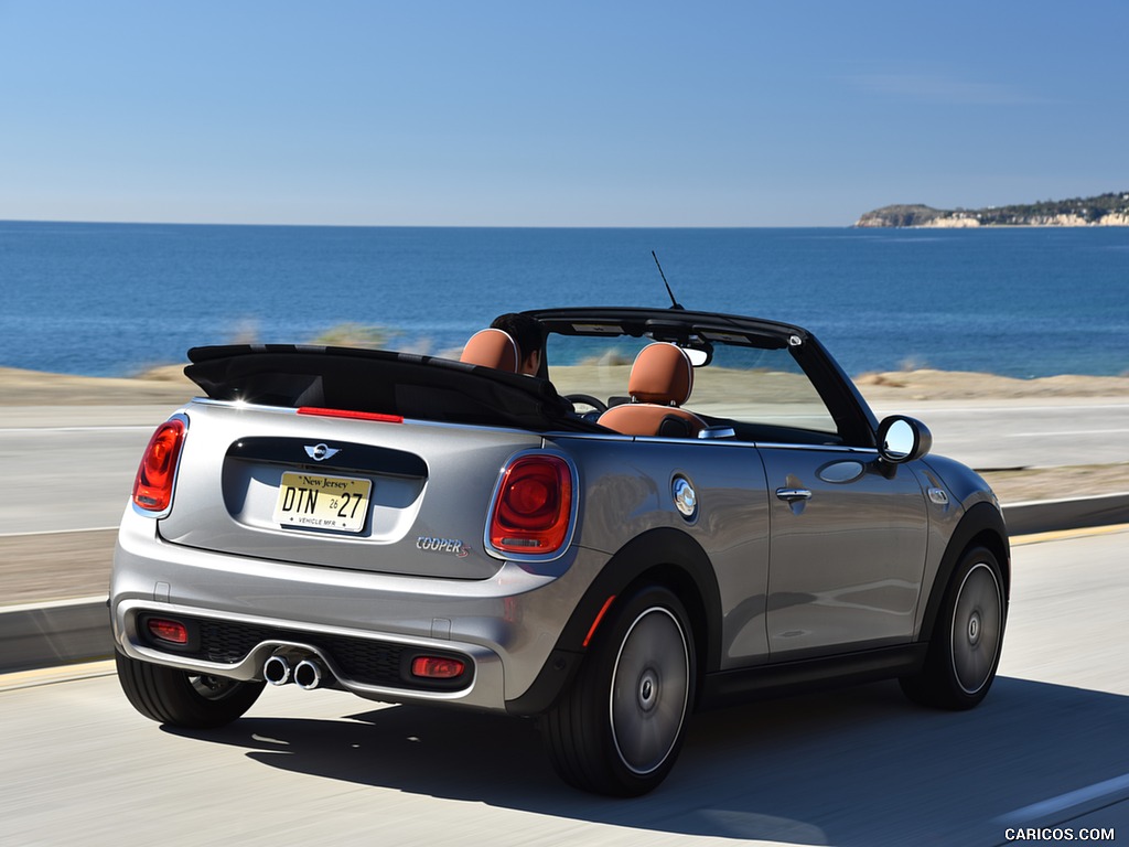 2016 MINI Cooper S Convertible (Color: Melting Silver Metallic) - Rear