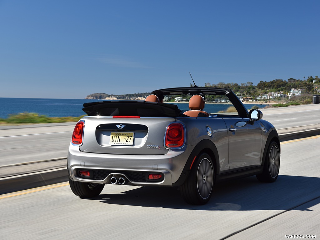 2016 MINI Cooper S Convertible (Color: Melting Silver Metallic) - Rear