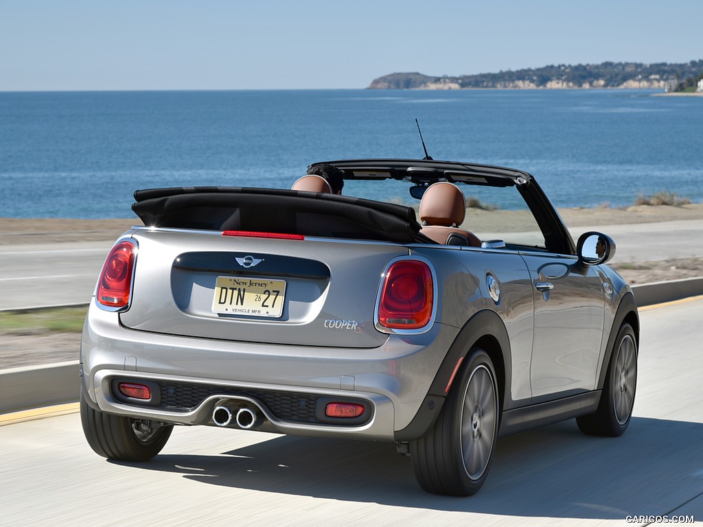 2016 MINI Cooper S Convertible (Color: Melting Silver Metallic) - Rear