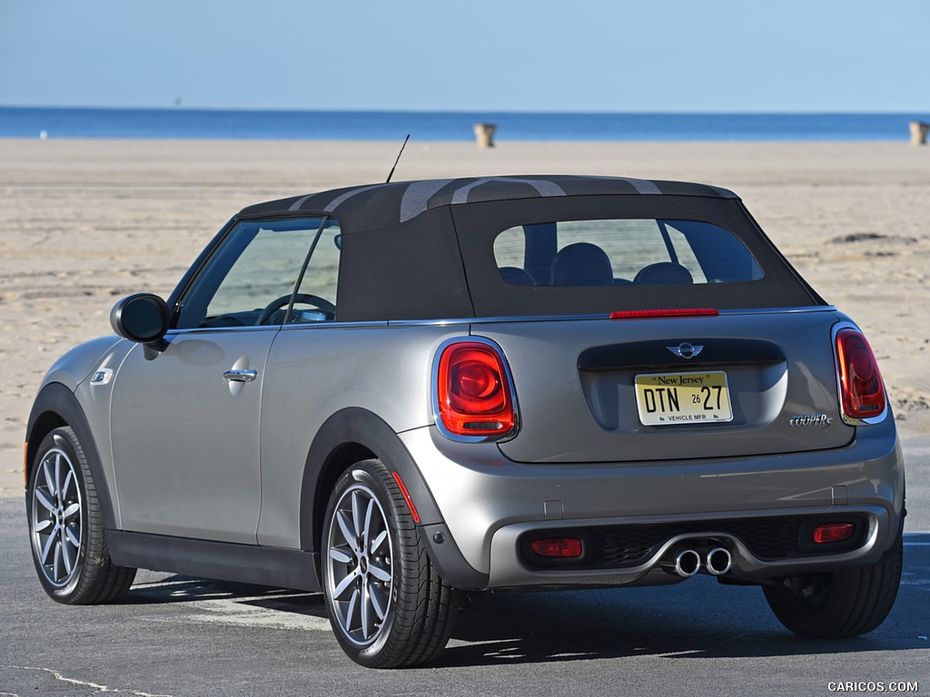 2016 MINI Cooper S Convertible (Color: Melting Silver Metallic) - Rear