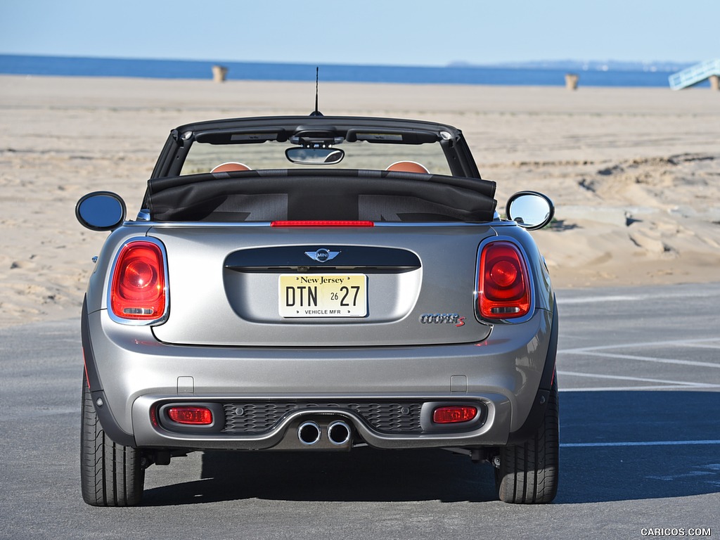 2016 MINI Cooper S Convertible (Color: Melting Silver Metallic) - Rear