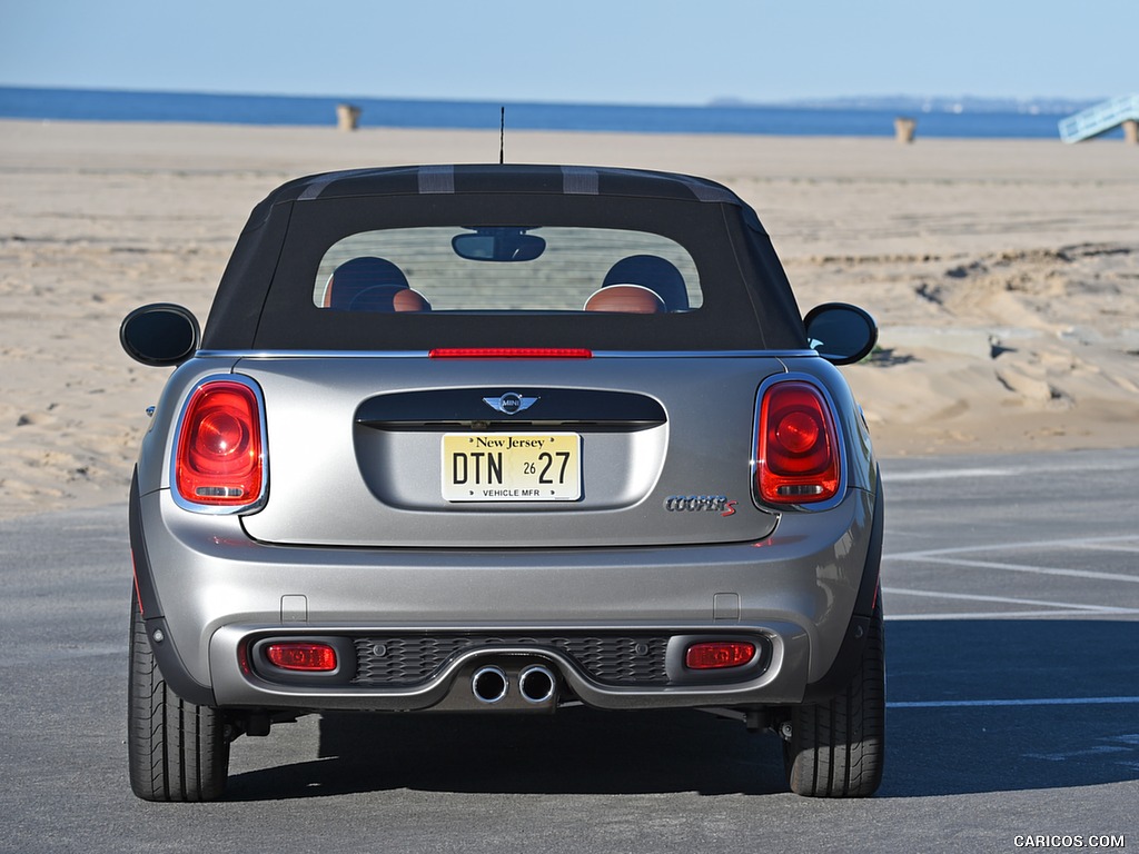 2016 MINI Cooper S Convertible (Color: Melting Silver Metallic) - Rear