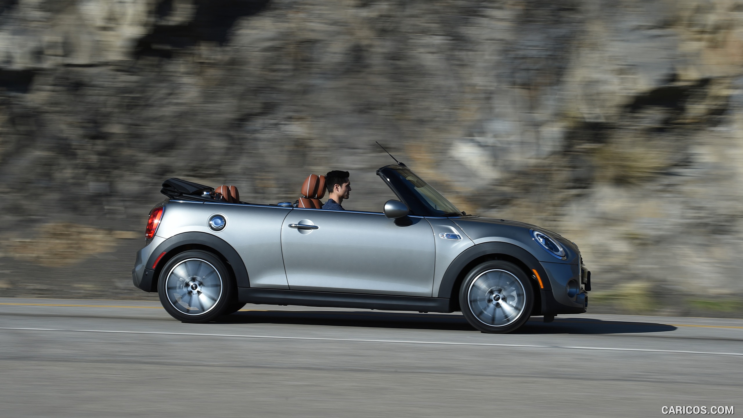 2016 MINI Cooper S Convertible (Color: Melting Silver Metallic) - Side ...