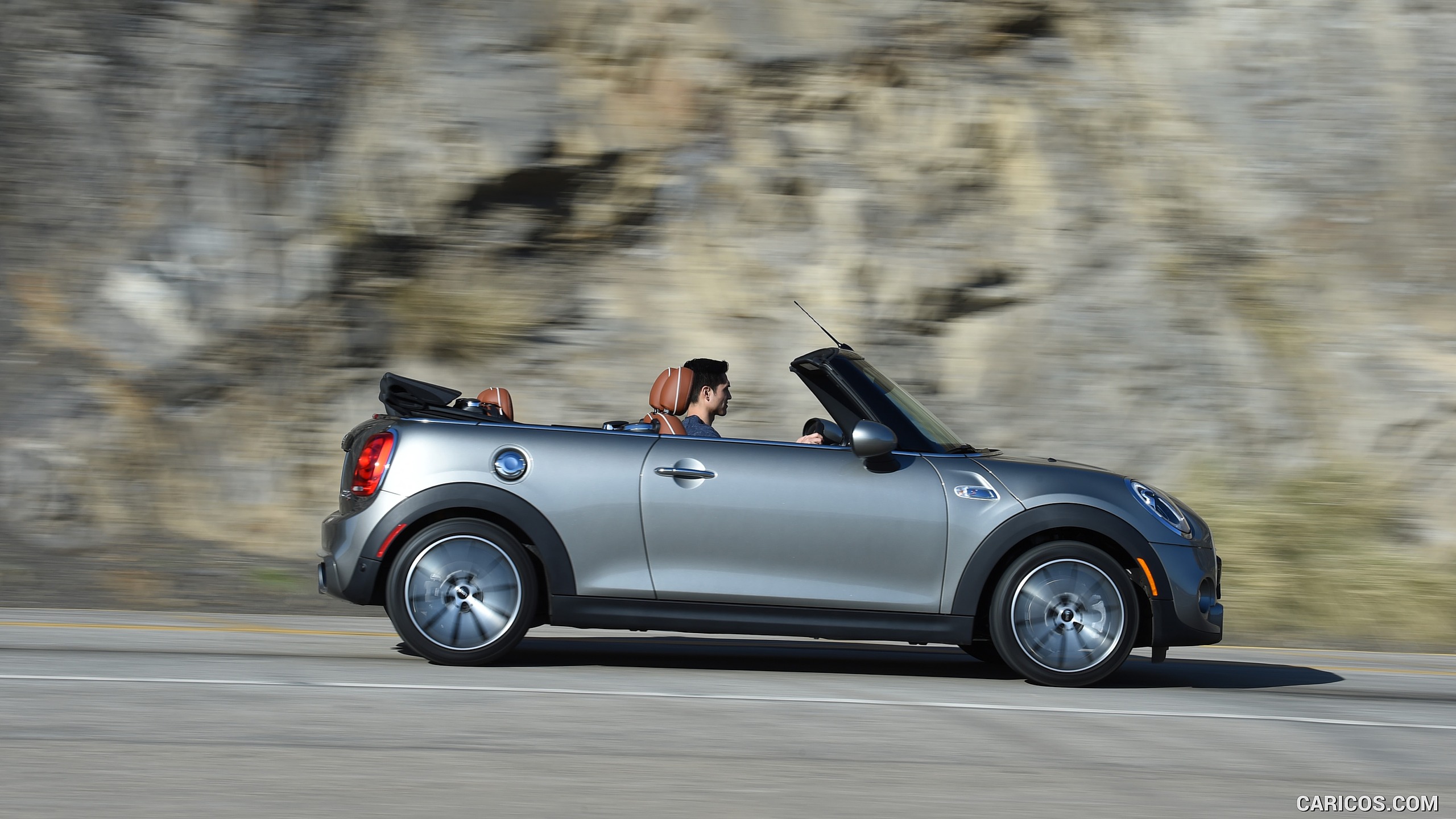 2016 MINI Cooper S Convertible (Color: Melting Silver Metallic) - Side ...