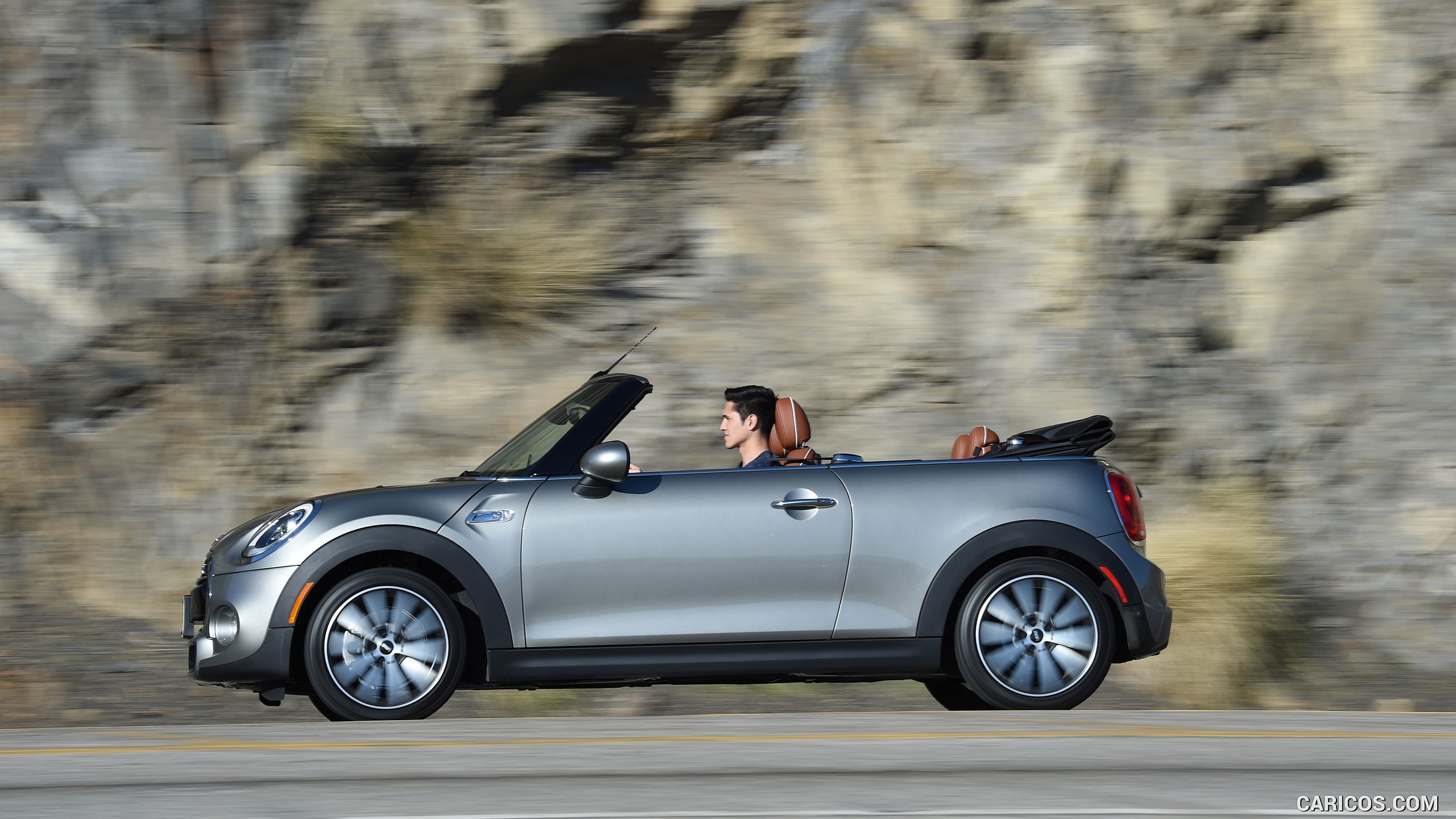 2016 MINI Cooper S Convertible (Color: Melting Silver Metallic) - Side ...