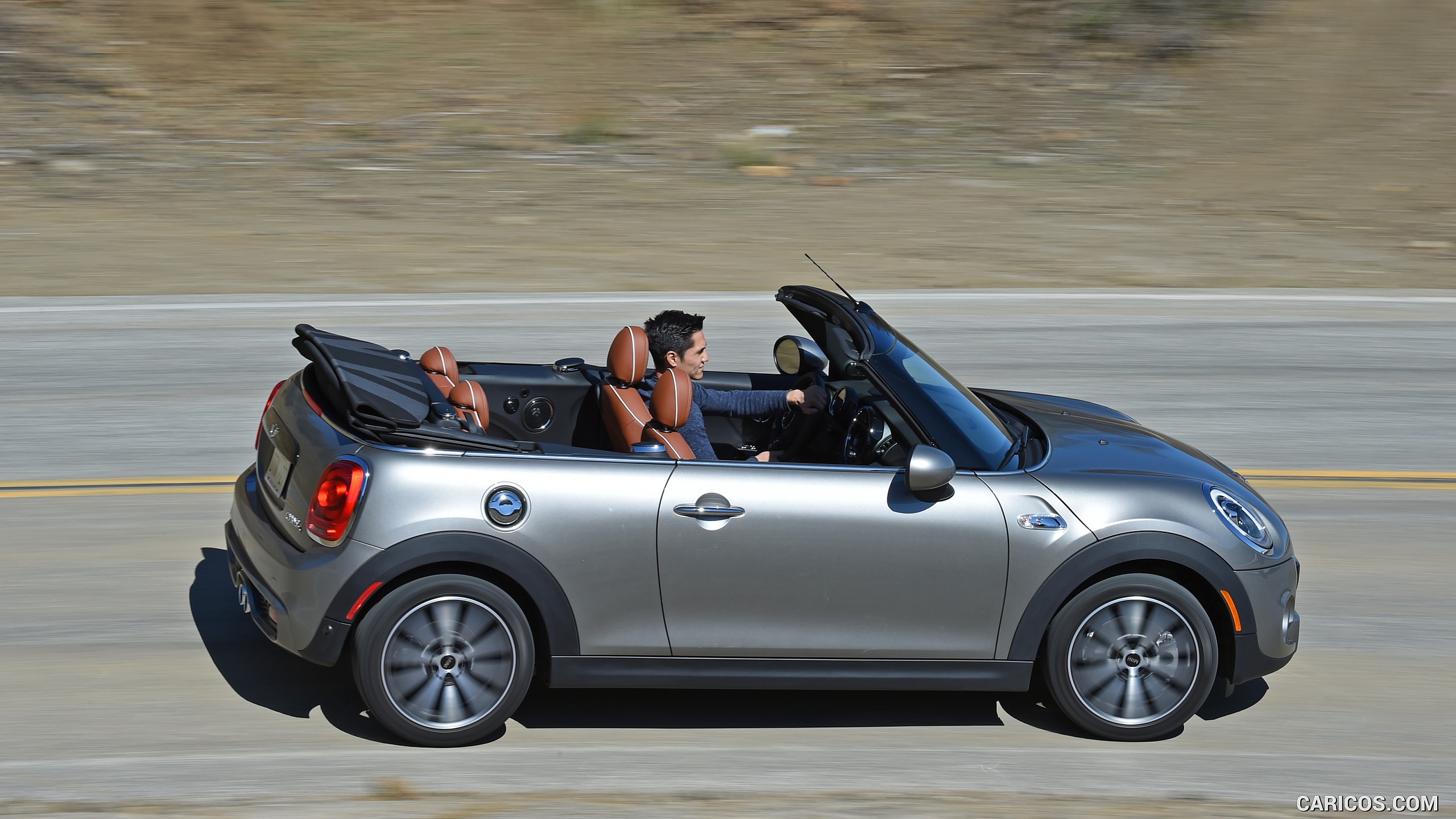 2016 MINI Cooper S Convertible (Color: Melting Silver Metallic) - Side ...