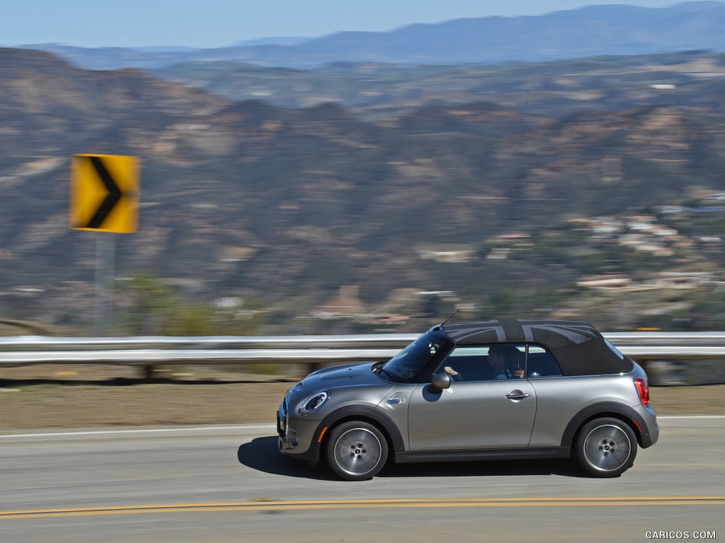 2016 MINI Cooper S Convertible (Color: Melting Silver Metallic) - Side