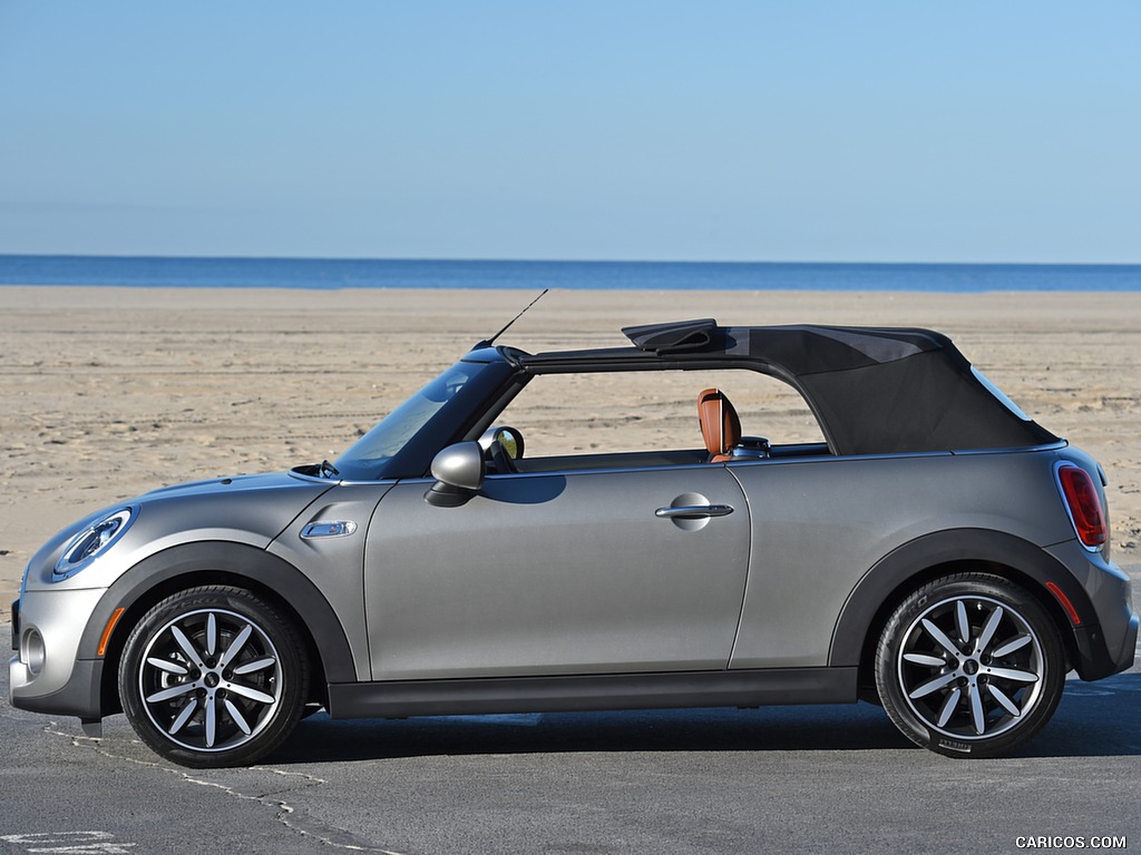 2016 MINI Cooper S Convertible (Color: Melting Silver Metallic) - Top Closed - Side