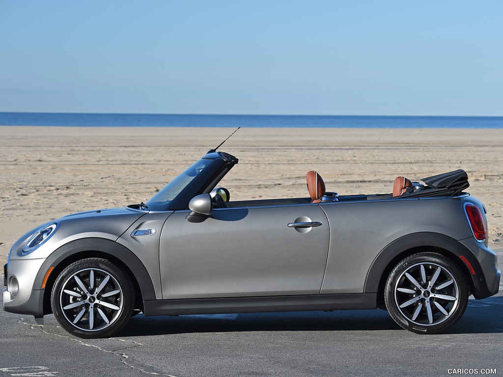 2016 MINI Cooper S Convertible (Color: Melting Silver Metallic) - Top Dowd - Side