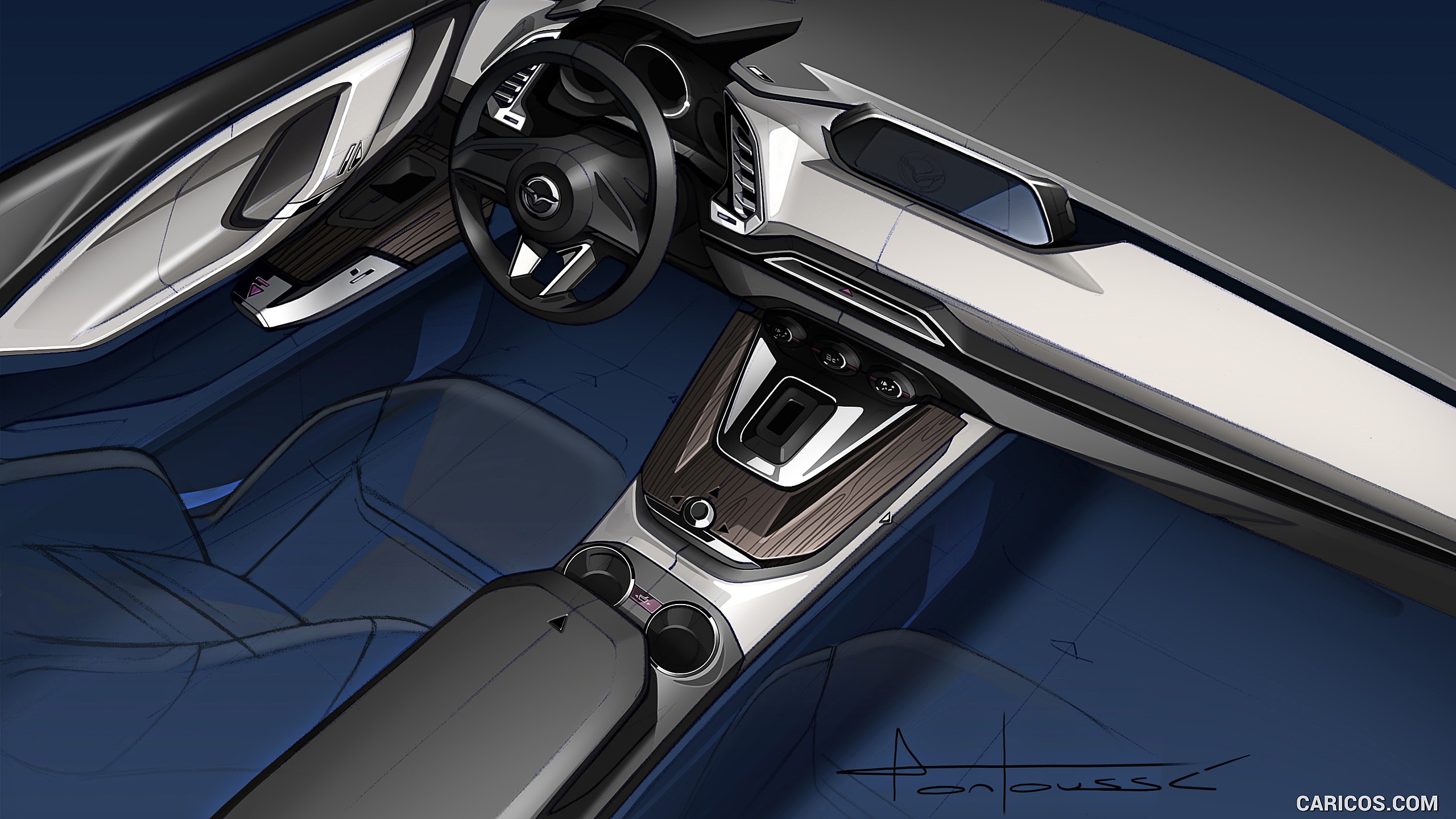 2016 Mazda CX-9 Interior - Design Sketch, #23 of 69