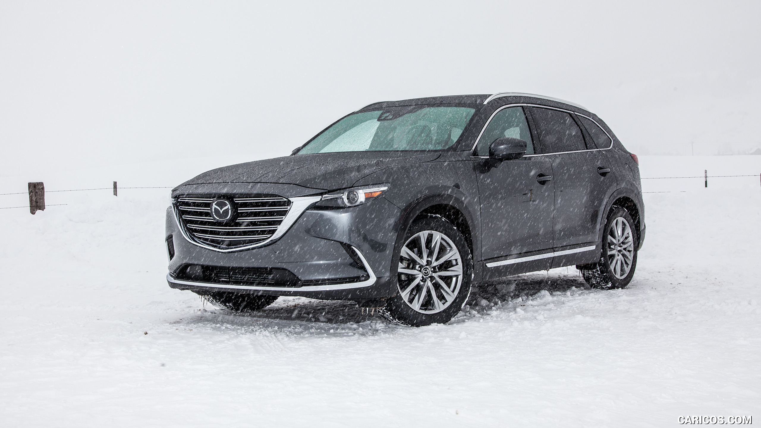 2016 Mazda CX-9 in Snow - Front Three-Quarter, #67 of 69