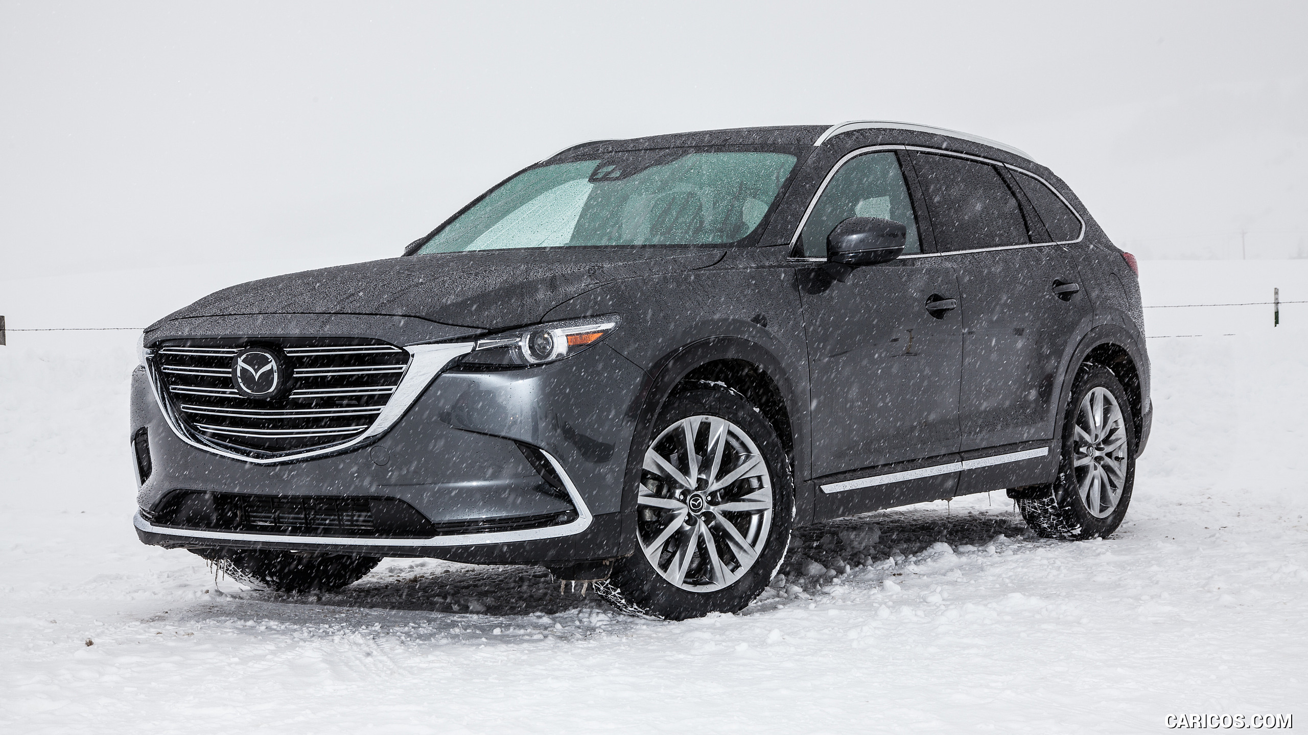 2016 Mazda CX-9 in Snow - Front Three-Quarter, #68 of 69