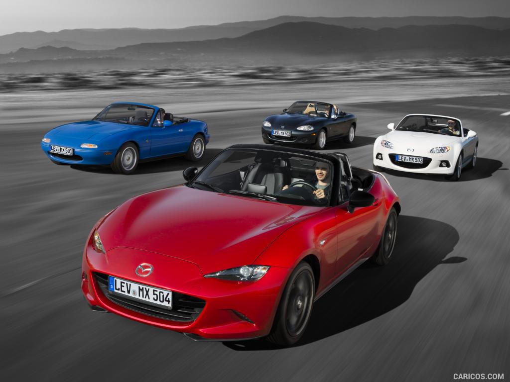 2016 Mazda MX-5 Miata (Euro-Spec) - 4 Generations - Front