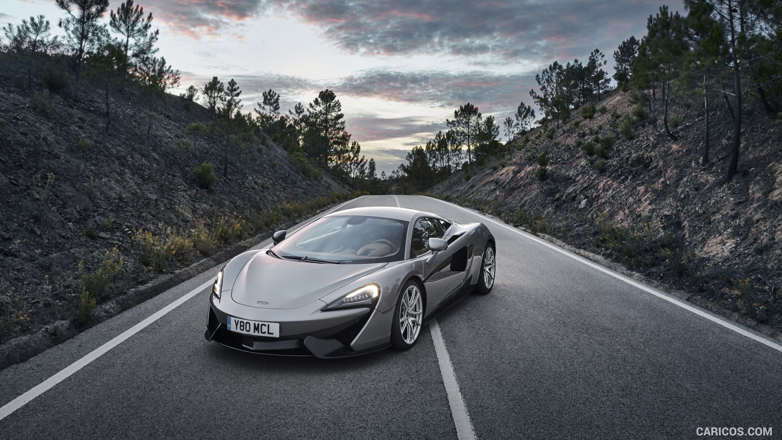 2016 McLaren 570S Coupe (Color: Blade Silver) - Front, #44 of 192