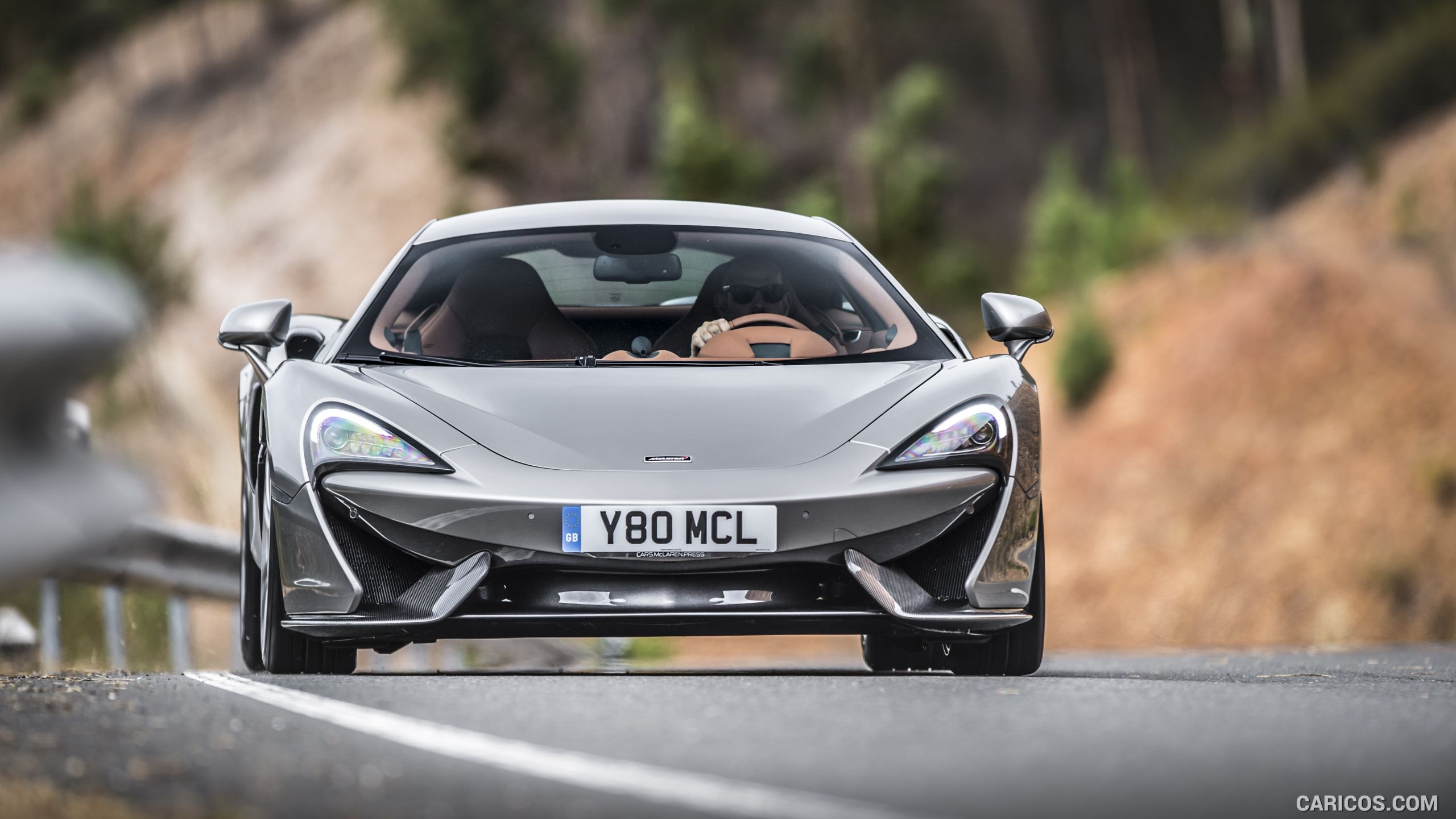 2016 McLaren 570S Coupe (Color: Blade Silver) - Front, #49 of 192