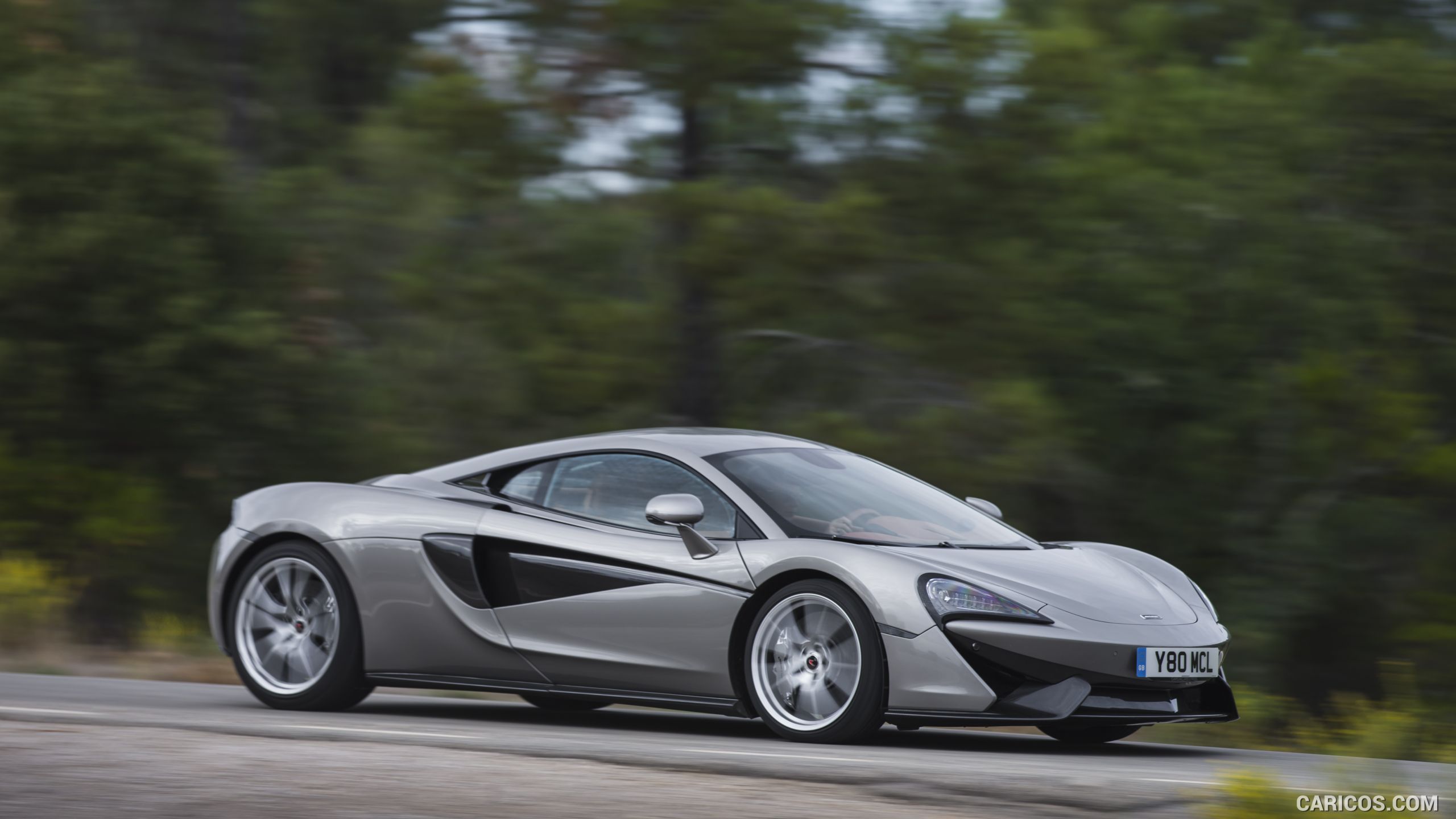 2016 McLaren 570S Coupe (Color: Blade Silver) - Side, #53 of 192