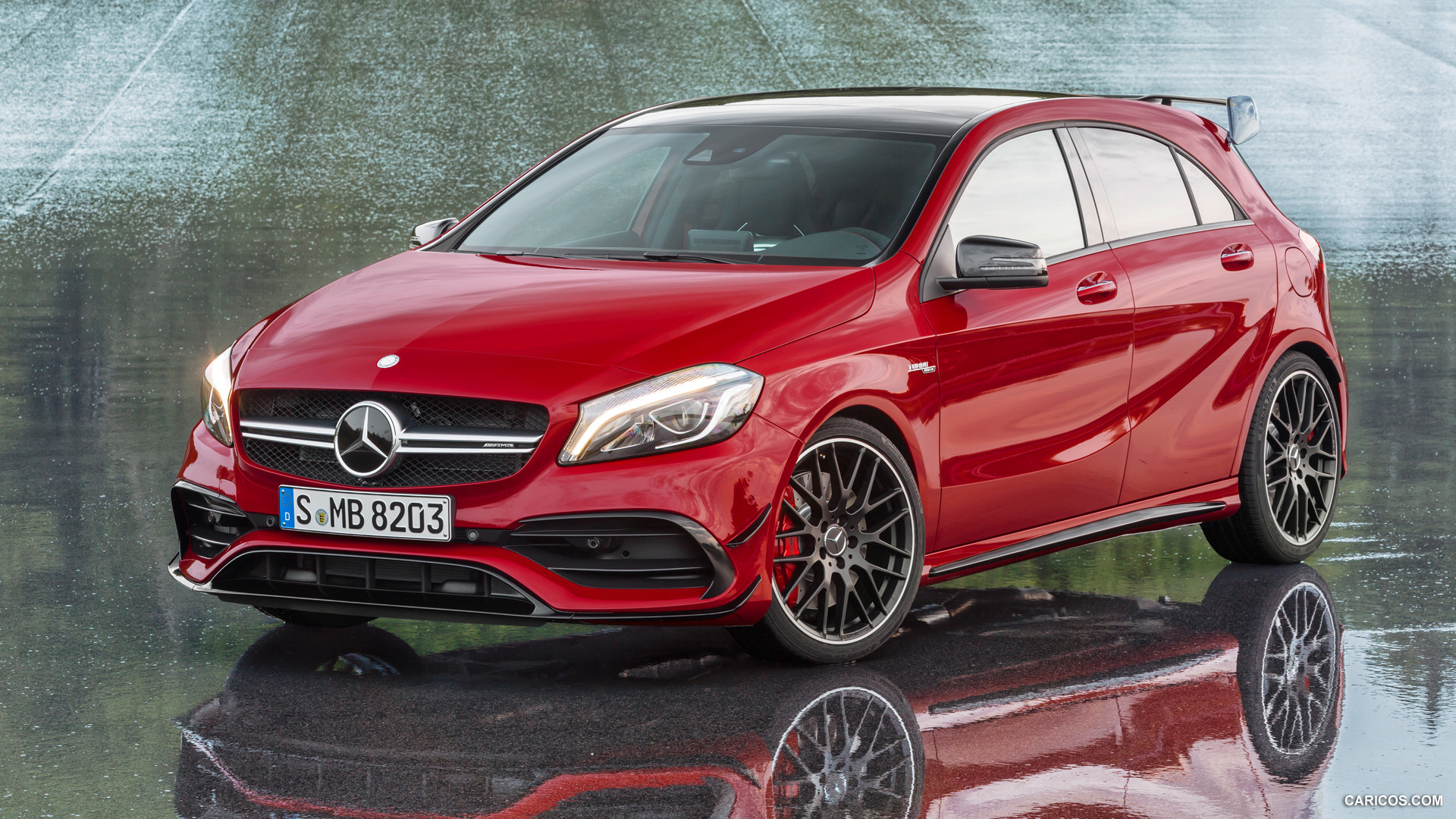 2016 Mercedes-AMG A45 AMG Exclusive (Jupiter Red) - Front, #1 of 15