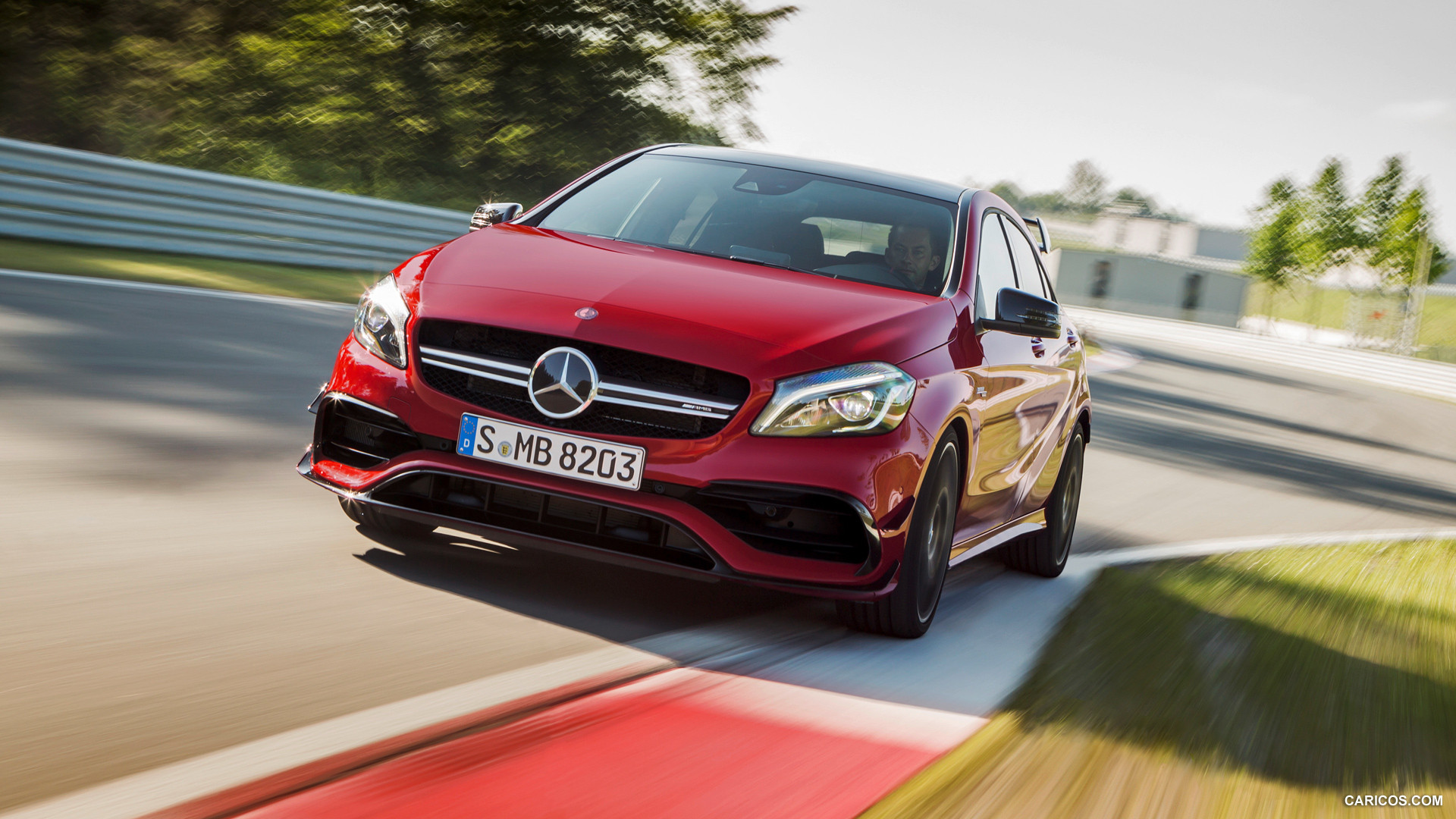 2016 Mercedes-AMG A45 AMG Exclusive (Jupiter Red) - Front, #9 of 15