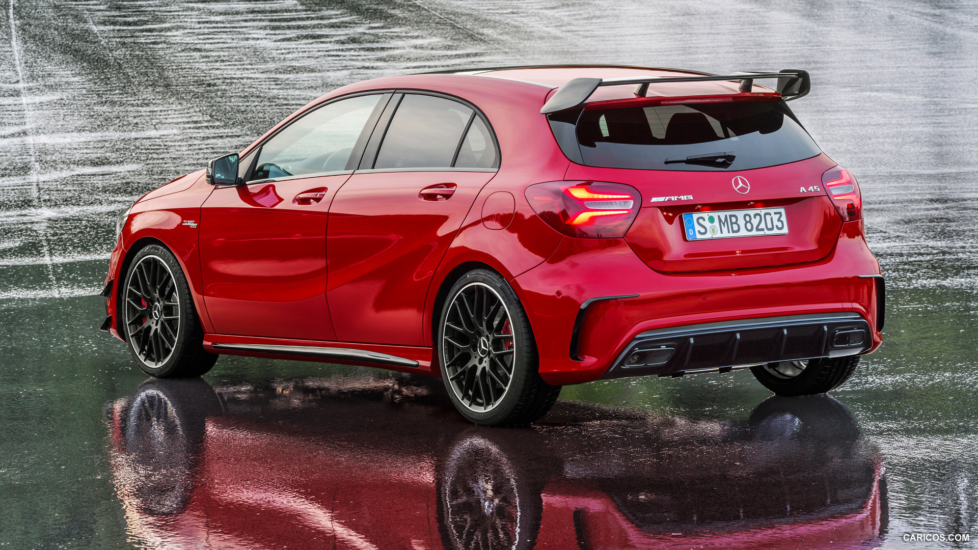 2016 Mercedes-AMG A45 AMG Exclusive (Jupiter Red) - Rear, #2 of 15