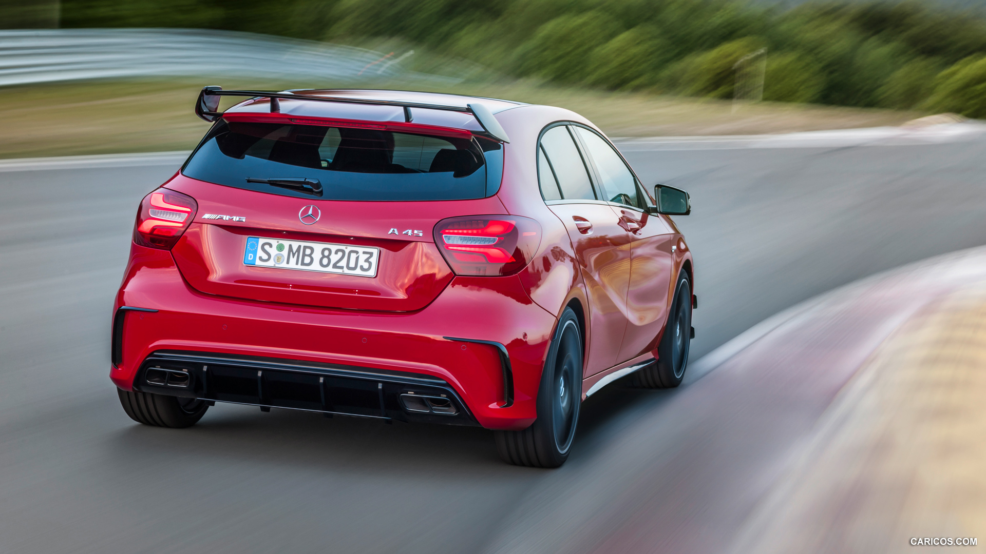 2016 Mercedes-AMG A45 AMG Exclusive (Jupiter Red) - Rear, #12 of 15