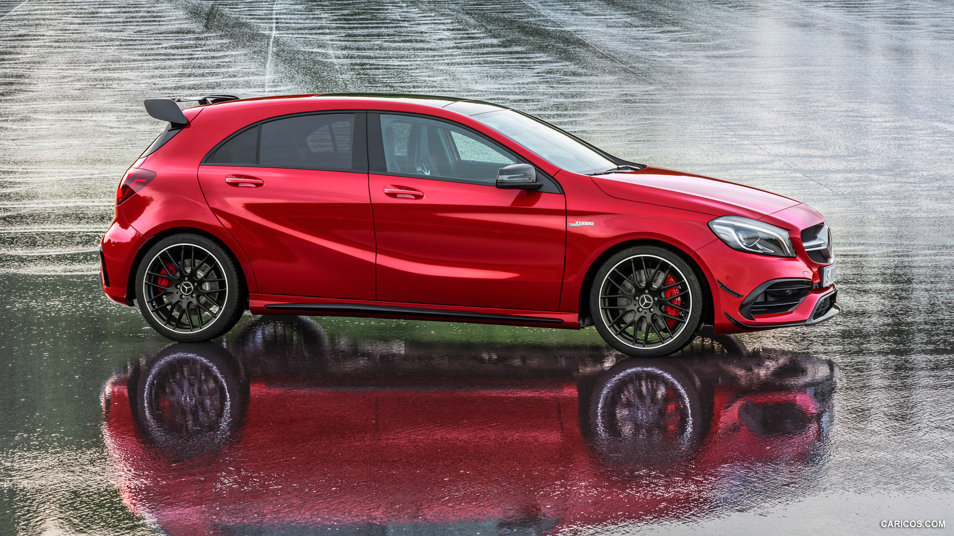 2016 Mercedes-AMG A45 AMG Exclusive (Jupiter Red) - Side, #5 of 15