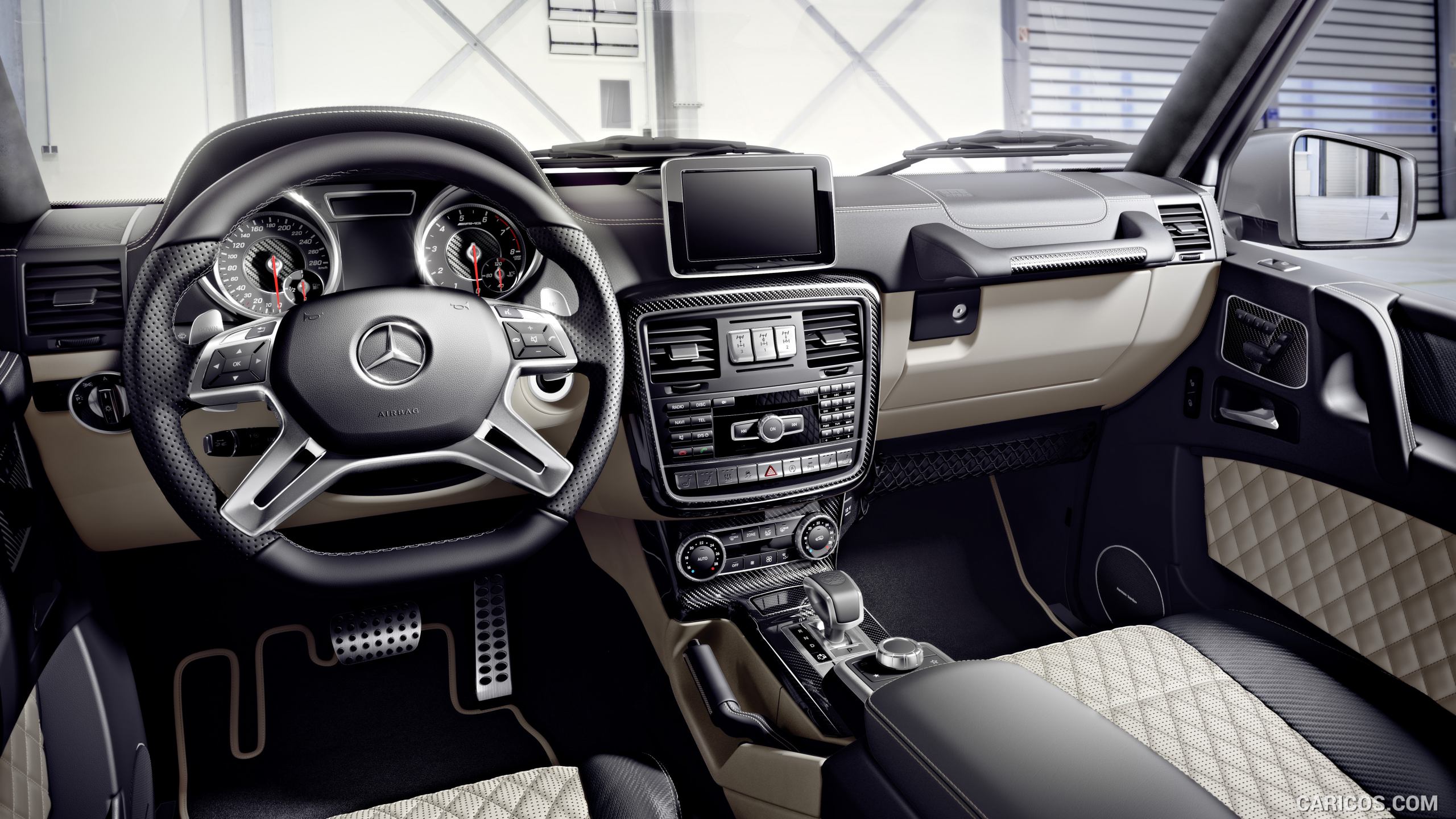 2016 Mercedes-AMG G63 Edition 463 (Designo Nappa Leather Black/Porcelain, AMG Carbon Trim Parts) - Interior, #17 of 48