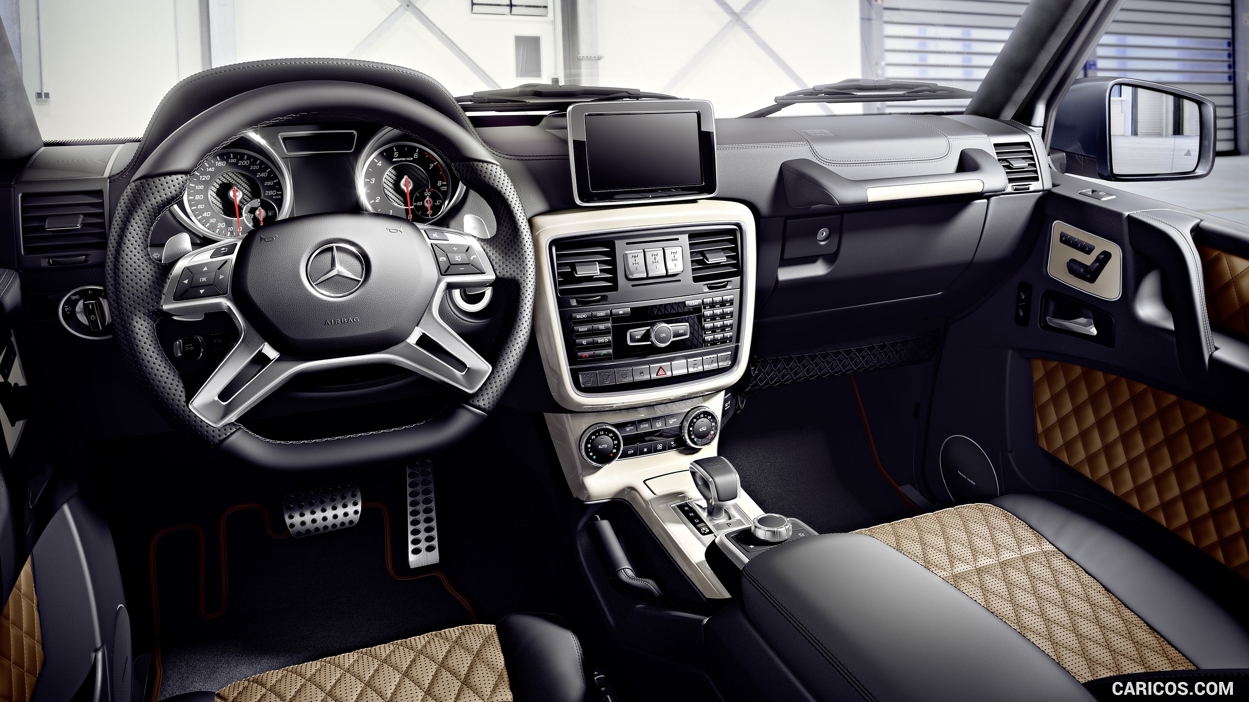 2016 Mercedes-AMG G65 (Designo Nappa Leather Black/Sand, Designo Piano Lacquer Trim in Champagne White) - Interior, #2 of 41
