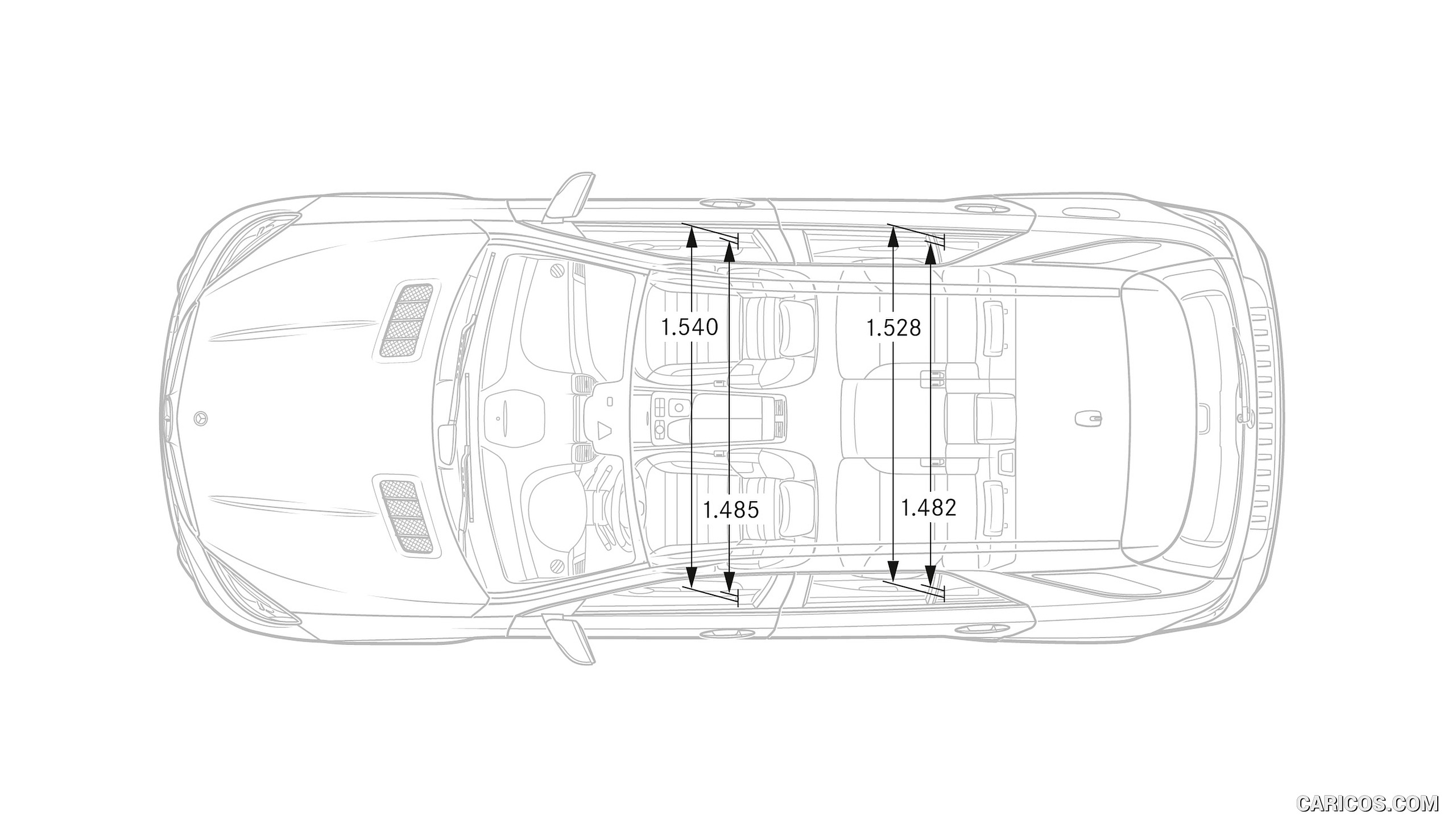 2016 Mercedes-AMG GLE 63 S (Designo Diamond White Bright) - Dimensions, #34 of 68