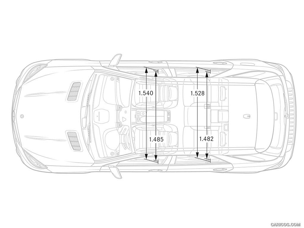 2016 Mercedes-AMG GLE 63 S (Designo Diamond White Bright) - Dimensions