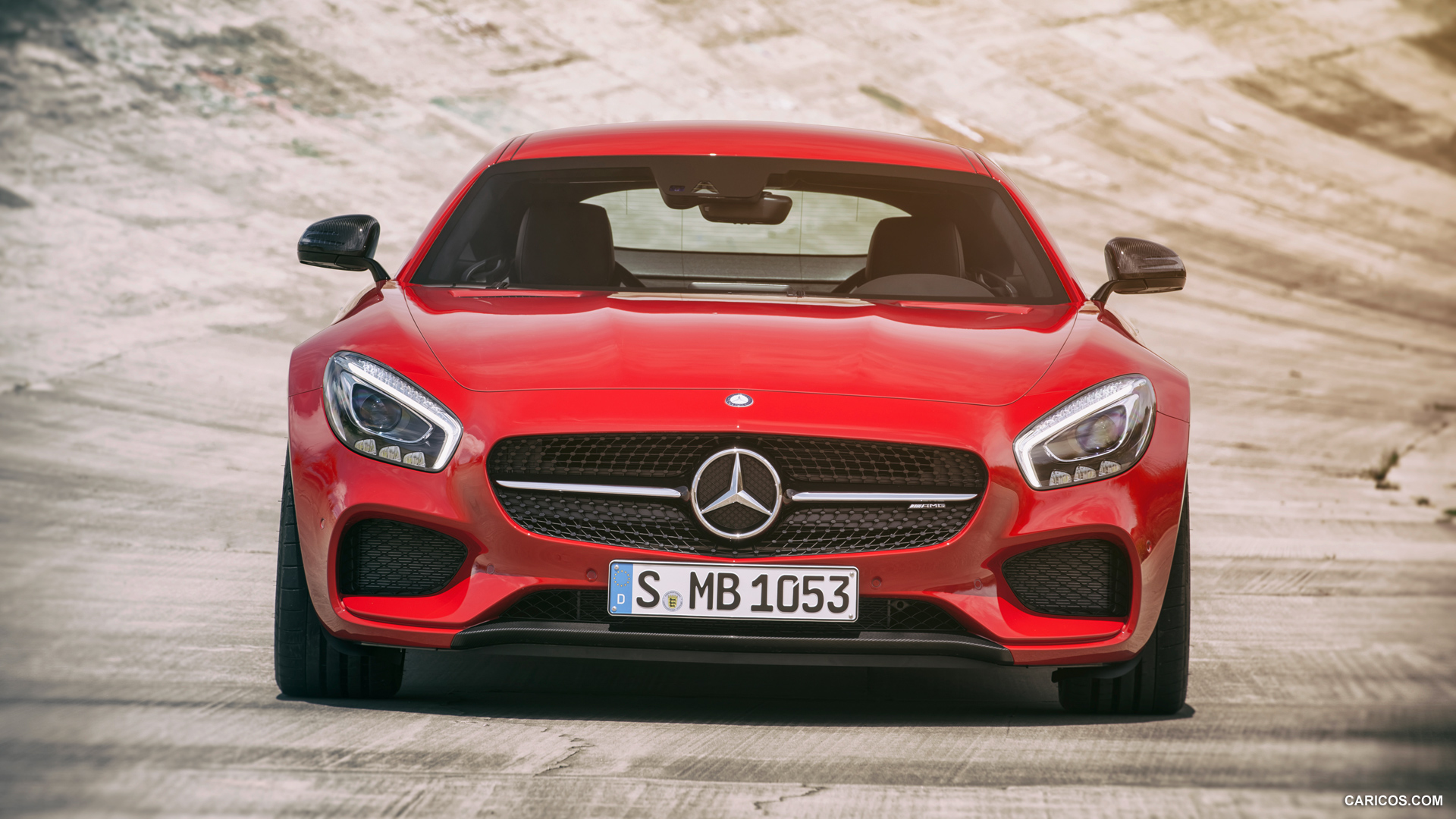 2016 Mercedes-AMG GT (Fire Opal) - Front, #2 of 190