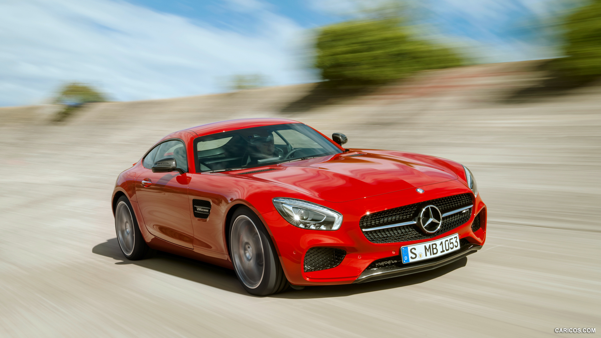 2016 Mercedes-AMG GT (Fire Opal) - Front, #8 of 190