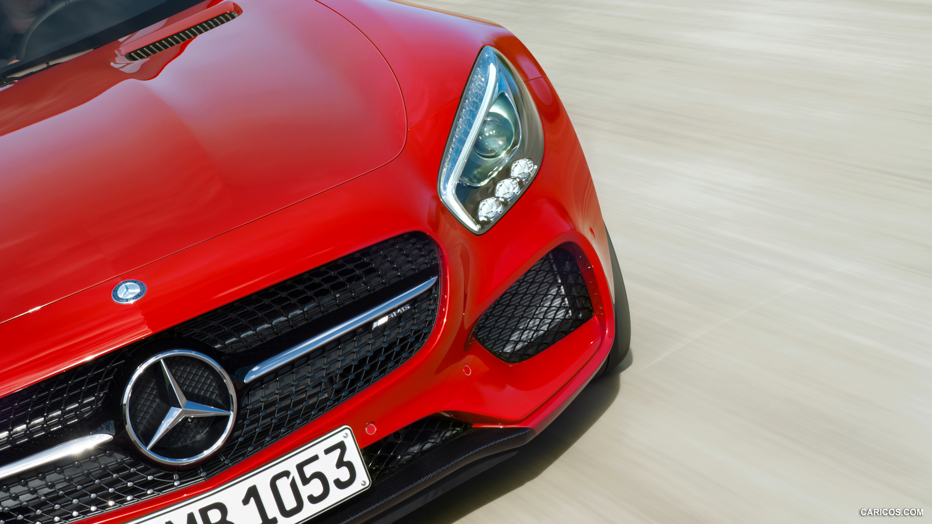 2016 Mercedes-AMG GT (Fire Opal) - Grille, #13 of 190