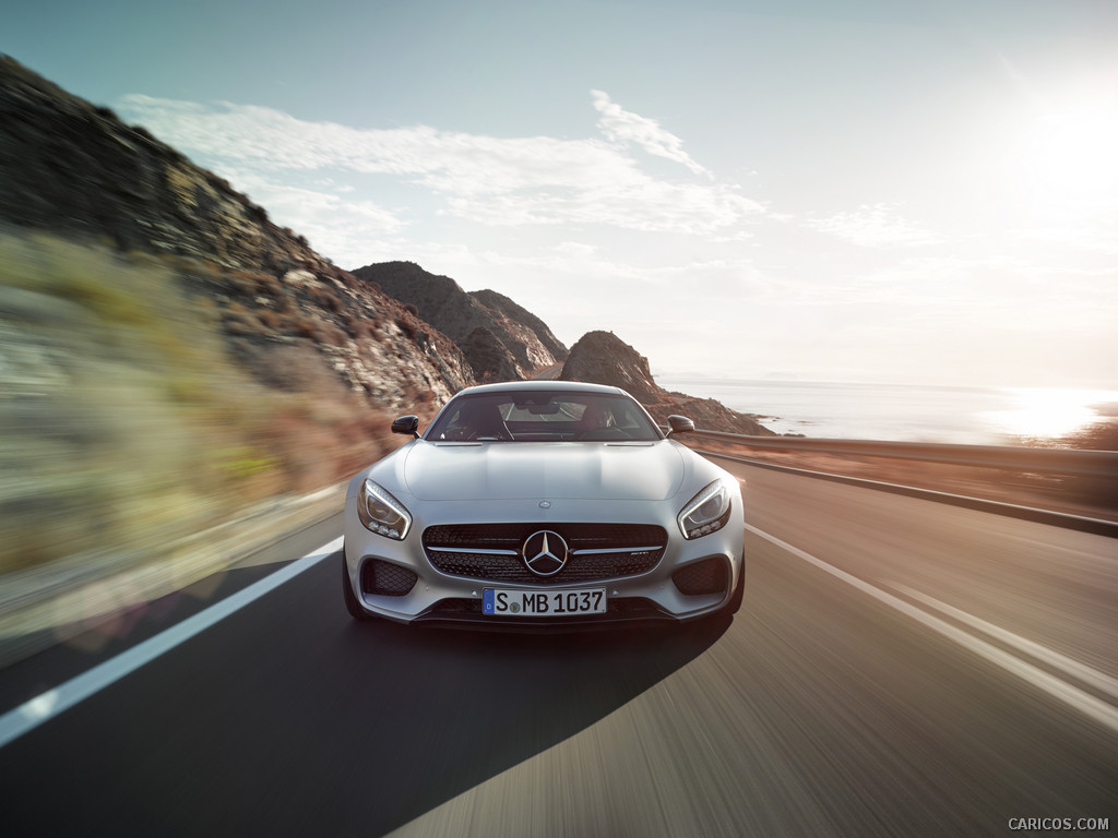 2016 Mercedes-AMG GT (Designo Iridium Silver Magno) - Front