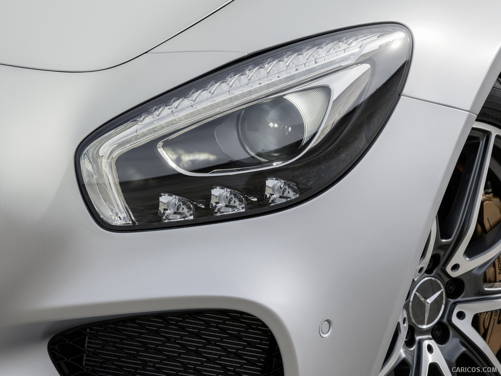 2016 Mercedes-AMG GT (Designo Iridium Silver Magno) - Headlight